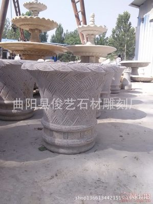【王氏雕刻曲陽縣廠家熱賣優質花崗巖石材花盆60/60/60石雕花盆訂做加工】曲陽縣俊藝石材雕刻廠 - 產品庫