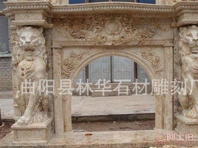 【曲陽林華石材雕刻廠供應大理石壁爐漢白玉石雕壁爐室內裝飾石雕廠家定做直銷高1.2米lh2306】曲陽縣林華石材雕刻廠 - 產品庫